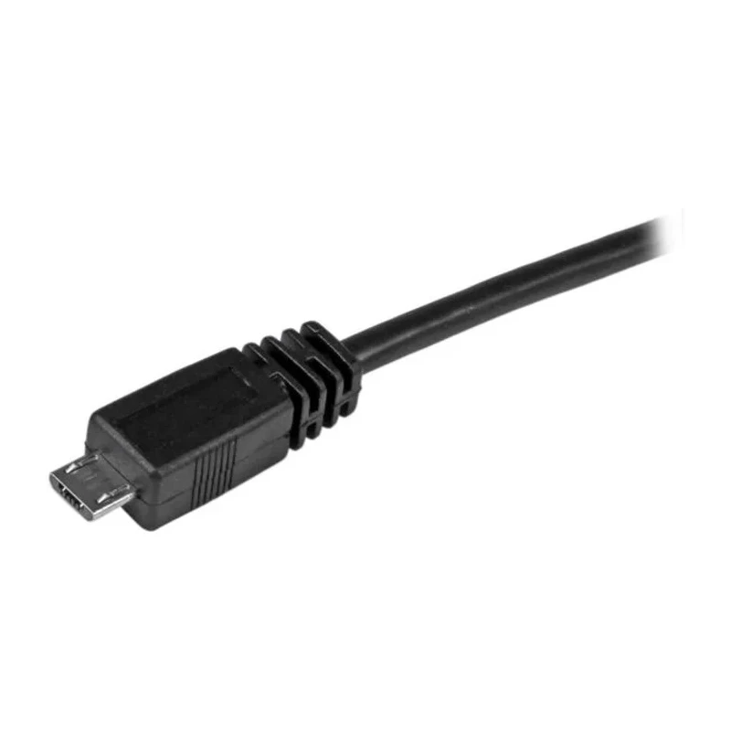 RS PRO USB 2.0 Male USB Type A to Male Micro USB Type B Black Cable 500mm UUSBHAUB50CM
