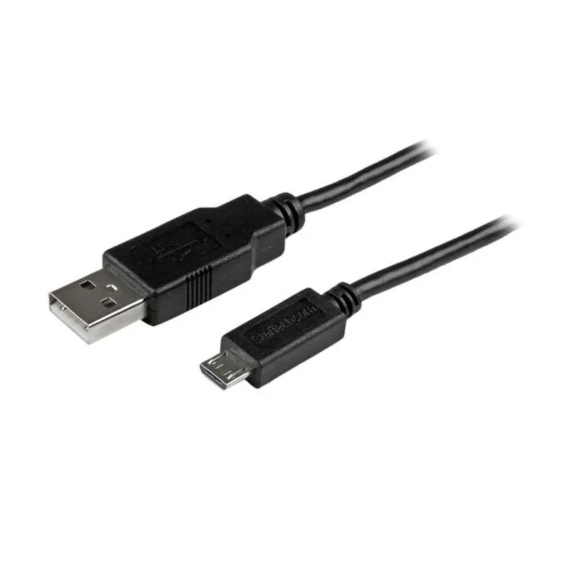 StarTech.com USB 2.0 Male USB 2.0 Type A to Male Micro USB Type B Black Cable 3 m USBAUB3MBK