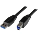 StarTech.com USB 3.0 Male USB Type A to Male USB B Cable 1 m Blue USB3SAB1M