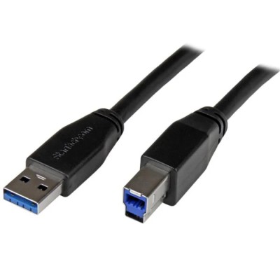 StarTech.com USB 3.0 Male USB Type A to Male USB B Cable 1 m Blue USB3SAB1M