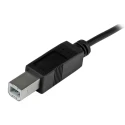 StarTech.com USB 2.0 Male USB Type C to Male USB B Cable Black 1m USB2CB1M