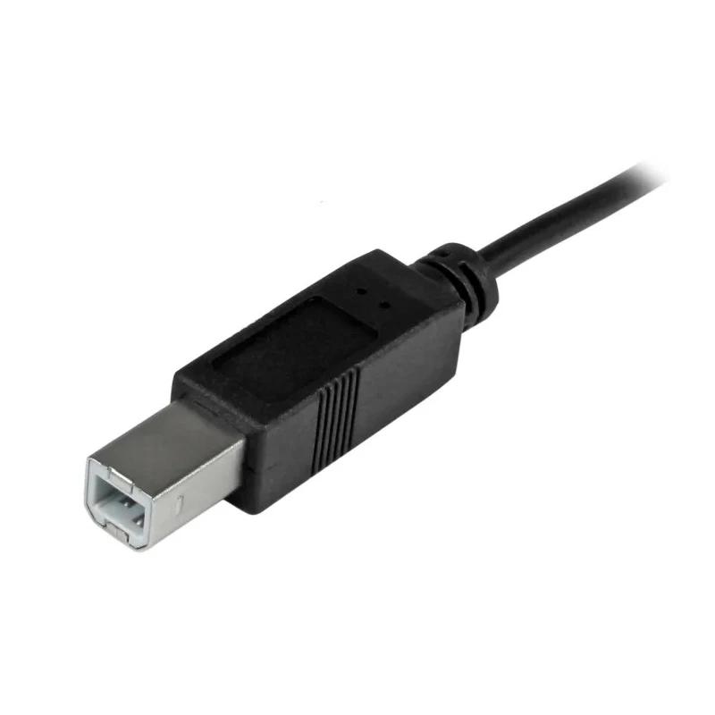 StarTech.com USB 2.0 Male USB Type C to Male USB B Cable Black 1m USB2CB1M