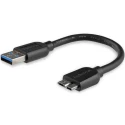 StarTech.com USB 3.0 Male USB Type A to Male Micro USB Type B Cable 150mm USB3AUB15CMS