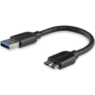 StarTech.com USB 3.0 Male USB Type A to Male Micro USB Type B Cable 150mm USB3AUB15CMS
