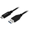 StarTech.com USB 3.0 Cable Male USB Type A to Male USB Type C Black Jacket 1 m USB315AC1M