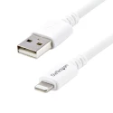 StarTech.com USB 2.0 Male USB 2.0 Type A to Male Lightning Connector Cable White 3 m USBLT3MW