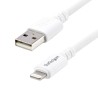 StarTech.com USB 2.0 Male USB 2.0 Type A to Male Lightning Connector Cable White 3 m USBLT3MW