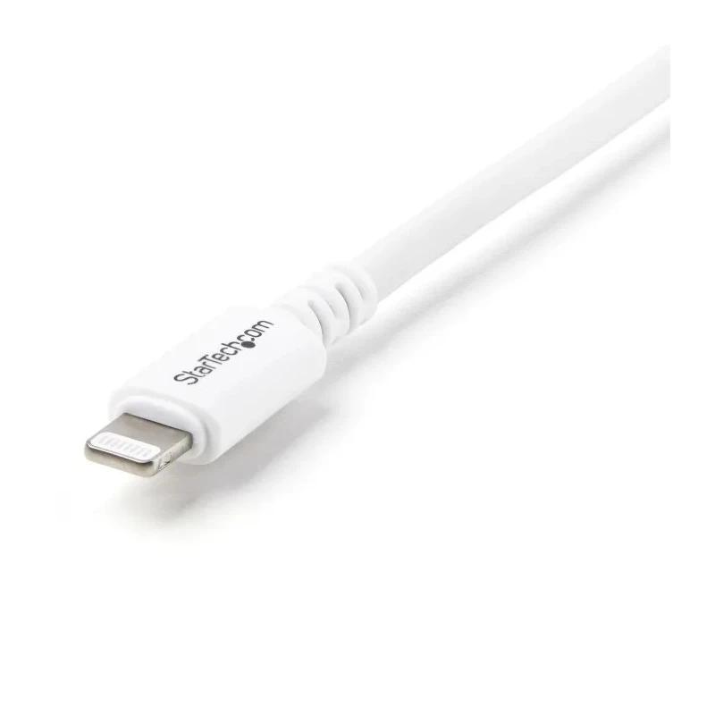 StarTech.com USB 2.0 Male USB 2.0 Type A to Male Lightning Connector Cable White 3 m USBLT3MW