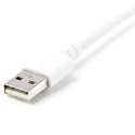 StarTech.com USB 2.0 Male USB 2.0 Type A to Male Lightning Connector Cable White 3 m USBLT3MW