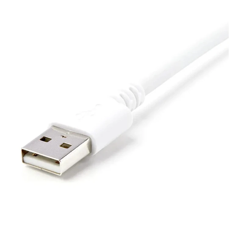 StarTech.com USB 2.0 Male USB 2.0 Type A to Male Lightning Connector Cable White 3 m USBLT3MW