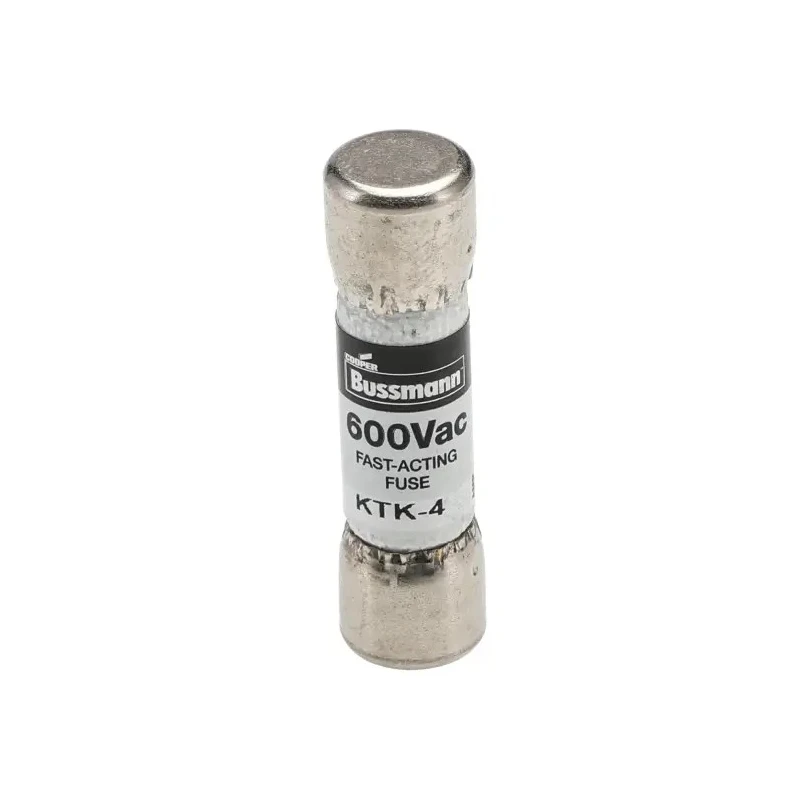 Eaton 4A Fast Acting Melamine Cartridge Fuse 10 x 38 mm, 600V AC KTK-4