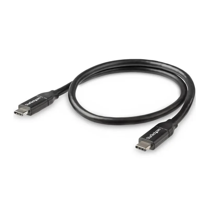 StarTech.com USB 2.0 Male USB Type C to Male USB Type C Cable Black 500 mm USB2C5C50CM