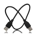 RS PRO IC Socket USB Cable Male USB Type A to Male USB Type A USB 2.0 Black 500mm 186-3011