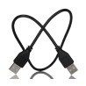RS PRO IC Socket USB Cable Male USB Type A to Male USB Type A USB 2.0 Black 500mm 186-3011