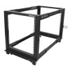 StarTech.com 4PO Series 4 Post Frame Black Steel Server Rack 12U 638mm Height 4POSTRACK12U