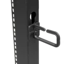 StarTech.com 4PO Series 4 Post Frame Black Steel Server Rack 12U 638mm Height 4POSTRACK12U
