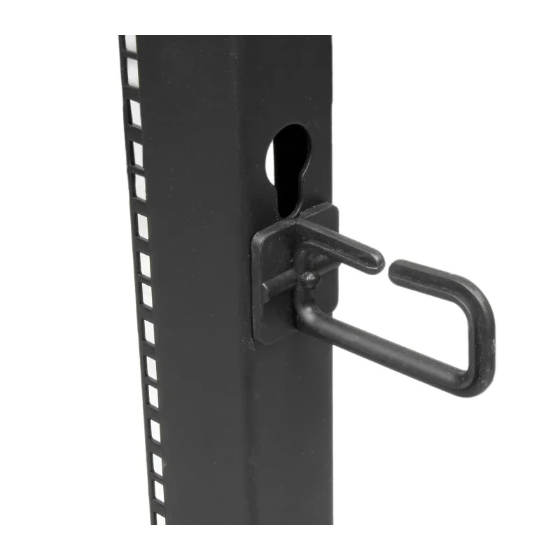 StarTech.com 4PO Series 4 Post Frame Black Steel Server Rack 12U 638mm Height 4POSTRACK12U