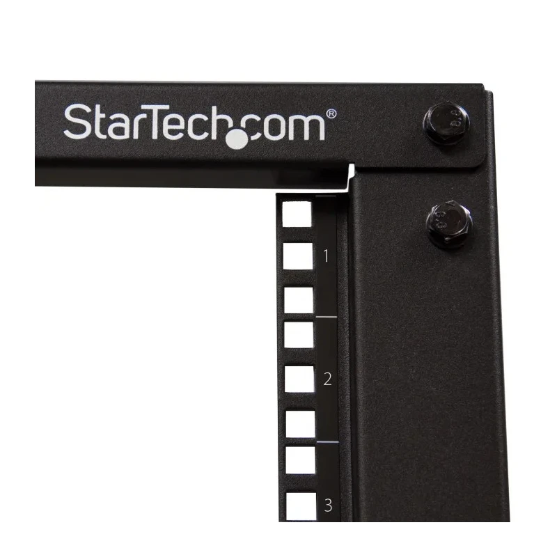StarTech.com 4PO Series 4 Post Frame Black Steel Server Rack 12U 638mm Height 4POSTRACK12U