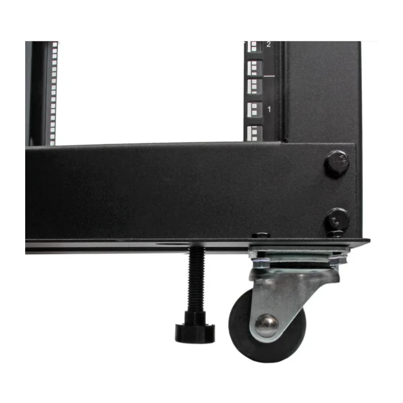 StarTech.com 4PO Series 4 Post Frame Black Steel Server Rack 12U 638mm Height 4POSTRACK12U