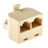 RS PRO 2 Port RJ45 Adapter RJ45