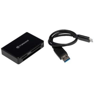Transcend External Memory Card Reader USB 3.1 MicroSD SD MMC Compact Flash TS-RDF8K2