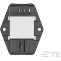 TE Connectivity IEC Power Line Filter Flange Mount 6A Current 115V/230V AC PE0S0DH6B