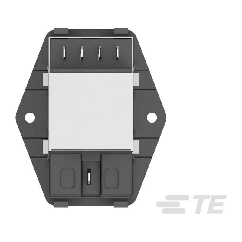 TE Connectivity IEC Power Line Filter Flange Mount 6A Current 115V/230V AC PE0S0DH6B