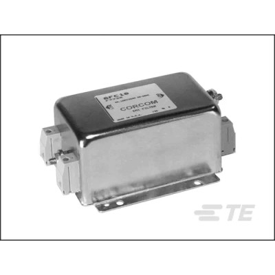 TE Connectivity Flange Power Line Filter Corcom FC Series 6 A 250 V AC 50 Hz/60 Hz Terminal Block 1 Phase 6FC10
