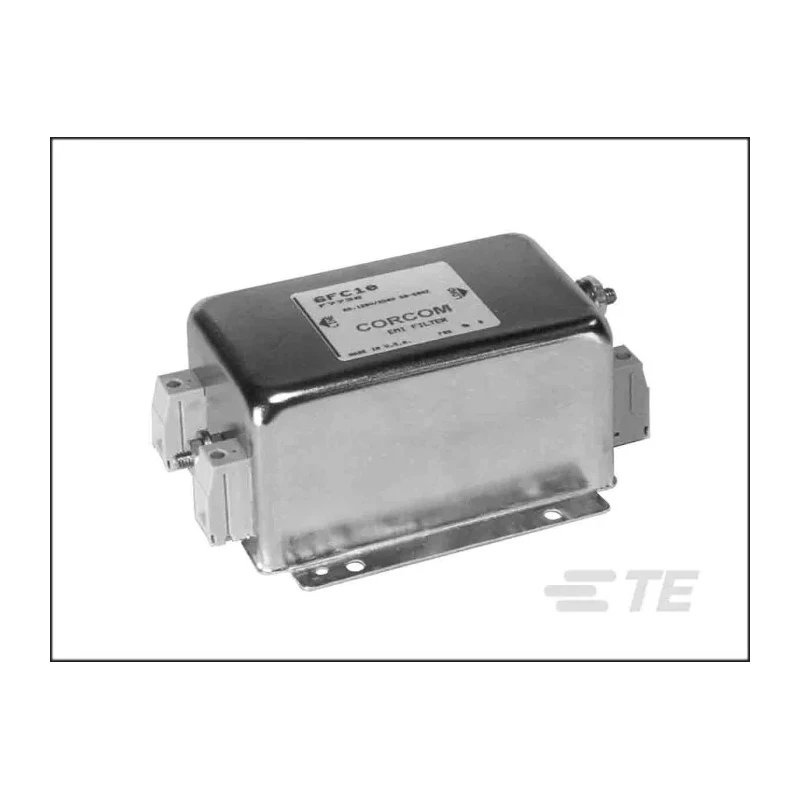 TE Connectivity Flange Power Line Filter Corcom FC Series 6 A 250 V AC 50 Hz/60 Hz Terminal Block 1 Phase 6FC10