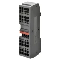 Omron XW6T Series DIN Rail Terminal Block Red, Screw, 800V, 24A, 5.2mm Pitch XW6T-COM2.5X40RD