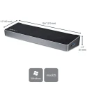 StarTech.com USB C Docking Station with Triple 4K Monitors Support, 5 USB 3.0 Ports, DisplayPort, HDMI, 60W DK30CH2DPPDU