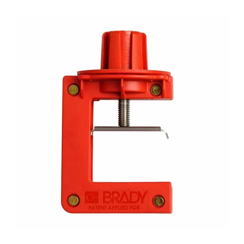 Brady Red 4-Lock Lockout Nylon Butterfly Valve Lockout Device with 7.14 mm Shackle Diameter SMALL BUTTERFLY LOCKOUT
