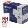Brady Safety Prohibition Tag White on Red English Language Pack of 250 150502