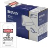 Brady Safety Prohibition Tag White on Red English Language, 250 Per Pack 150504