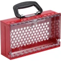 Brady Lockout Station Slimview Lock Box 12 Padlock Capacity Red SLIMVIEW LOCK BOX, 12 PADLOCK, RED