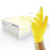 Reldeen Yellow Nitrile Disposable Gloves Food Safe 0.1 mm Thickness Size XL G1184T22