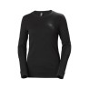 Helly Hansen Long Thermal Shirt, Size S, Black, 57% Merino 43% Polypropylene 75209_990-S