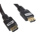 RS PRO 3 m Male HDMI to Male HDMI Cable HDMI 2.0 Black 852-5273