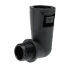 Adaptaflex Nickel Plated Conduit Fitting 16 mm Nominal Size, Polyamide 66, IP66 Rated, Black 7TCA296000R0361 AL16/M16/C90/BL