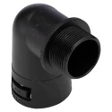 Adaptaflex Nickel Plated Brass Conduit Fitting 34 mm Nominal Size, M32 Thread Size 7TCA296000R0964 AL34/M32/C90/BL