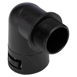 Adaptaflex Nickel Plated Brass Conduit Fitting 34 mm Nominal Size, M32 Thread Size 7TCA296000R0964 AL34/M32/C90/BL