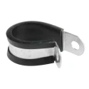 RS PRO Black Plated Steel Cable Clip Screw Fixing 12.7mm Width 1.4mm Depth 20mm Max Bundle Diameter 186-5397