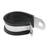 RS PRO Black Plated Steel Cable Clip Screw Fixing 12.7mm Width 1.4mm Depth 20mm Max Bundle Diameter 186-5397