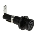 Eaton 16A Panel Mount Fuse Holder, Single Pole, 5 x 20 mm Fuse Size, 25V HTB-38M-R