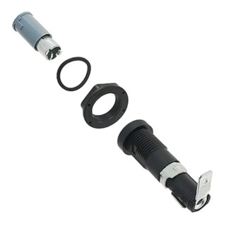 Eaton 20A Panel Mount Fuse Holder, 1P Pole, Thermoplastic Body, Compatible with 32 mm Fuse, 25V HTB-38I-R