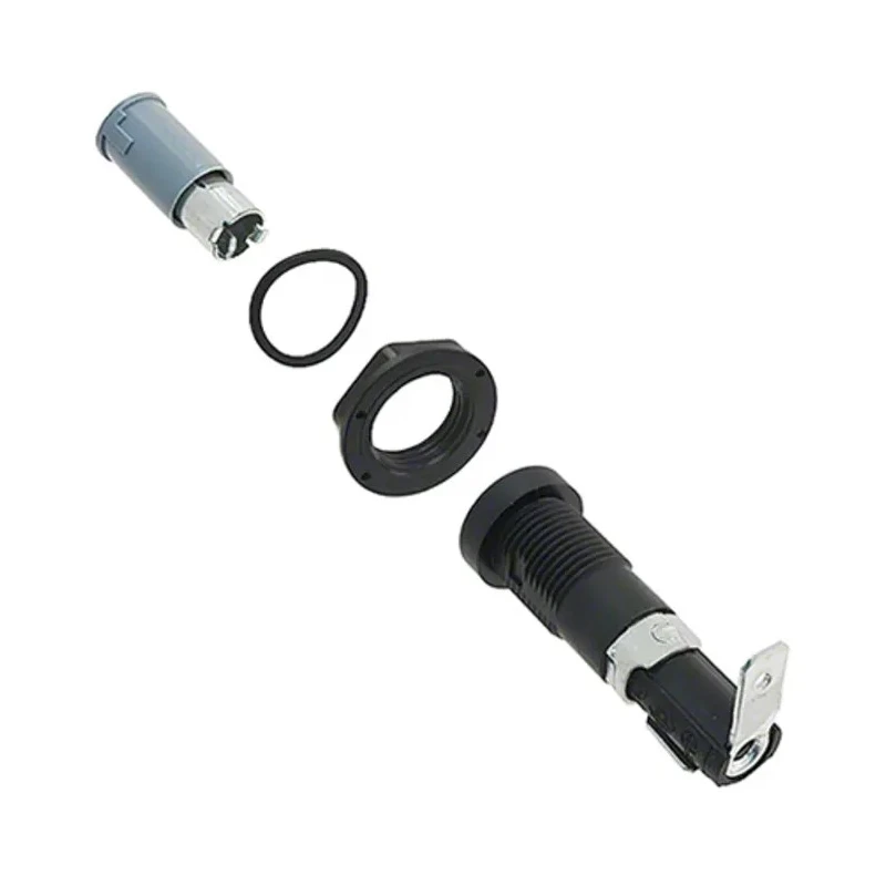 Eaton 20A Panel Mount Fuse Holder, 1P Pole, Thermoplastic Body, Compatible with 32 mm Fuse, 25V HTB-38I-R