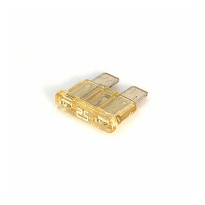 Eaton 25A Clear Car Fuse, 32V DC Fast Acting Brass Body ATC-25