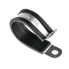 RS PRO Black Plated Steel Cable Clip P Clamp 25 mm Max Bundle Diameter Screw Fixing 186-5404