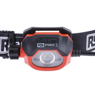 RS PRO Rechargeable LED Head Torch 450 Lumen, IPX5 Water Resistant, 67mm Diameter 186-4622