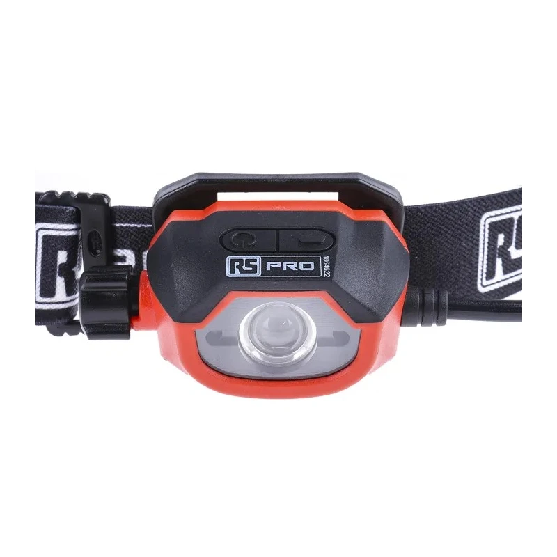RS PRO Rechargeable LED Head Torch 450 Lumen, IPX5 Water Resistant, 67mm Diameter 186-4622